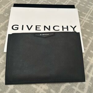 Givenchy large leather pouch